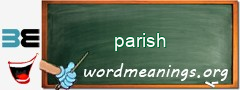 WordMeaning blackboard for parish